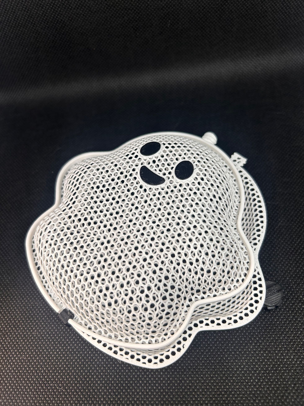 Thumbnail: 3D Printed Ghost Treat Candy Ghost Sweet Holder | Small 