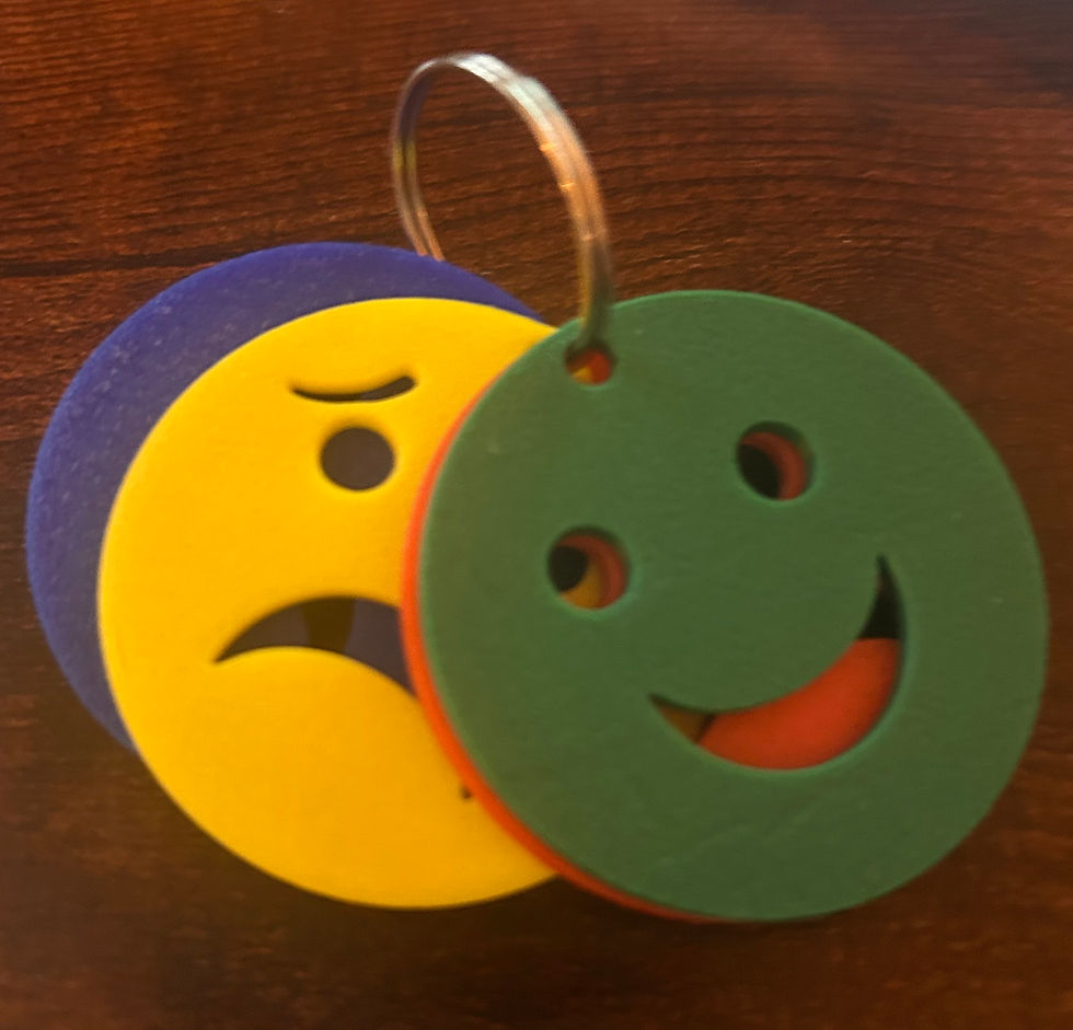 Thumbnail: 🌈 Zones of Regulation Communication Aid Keyring – 3D Printed
