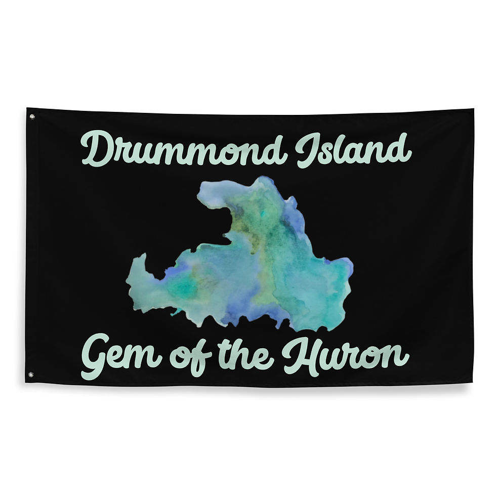 All-Over Print Drummond Island Flag (One Sided)