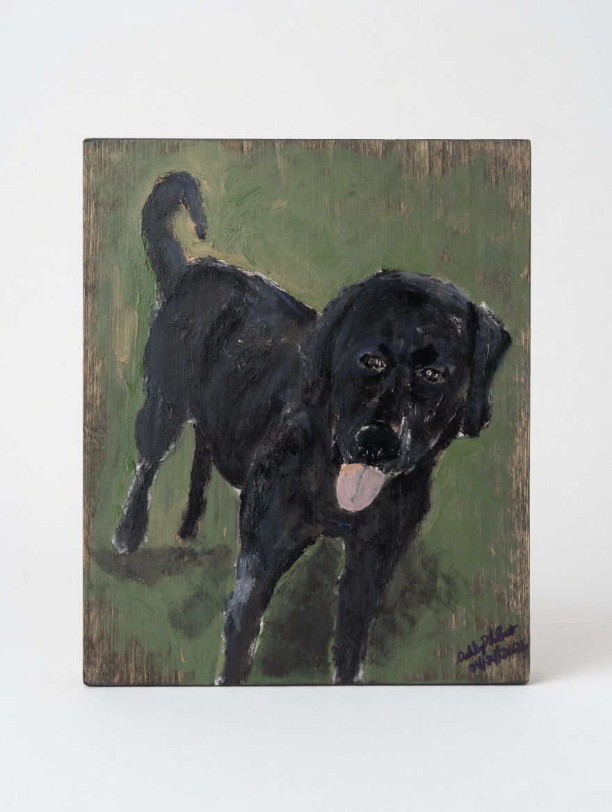 Original Dog Painting (Black Lab) 10”x12”