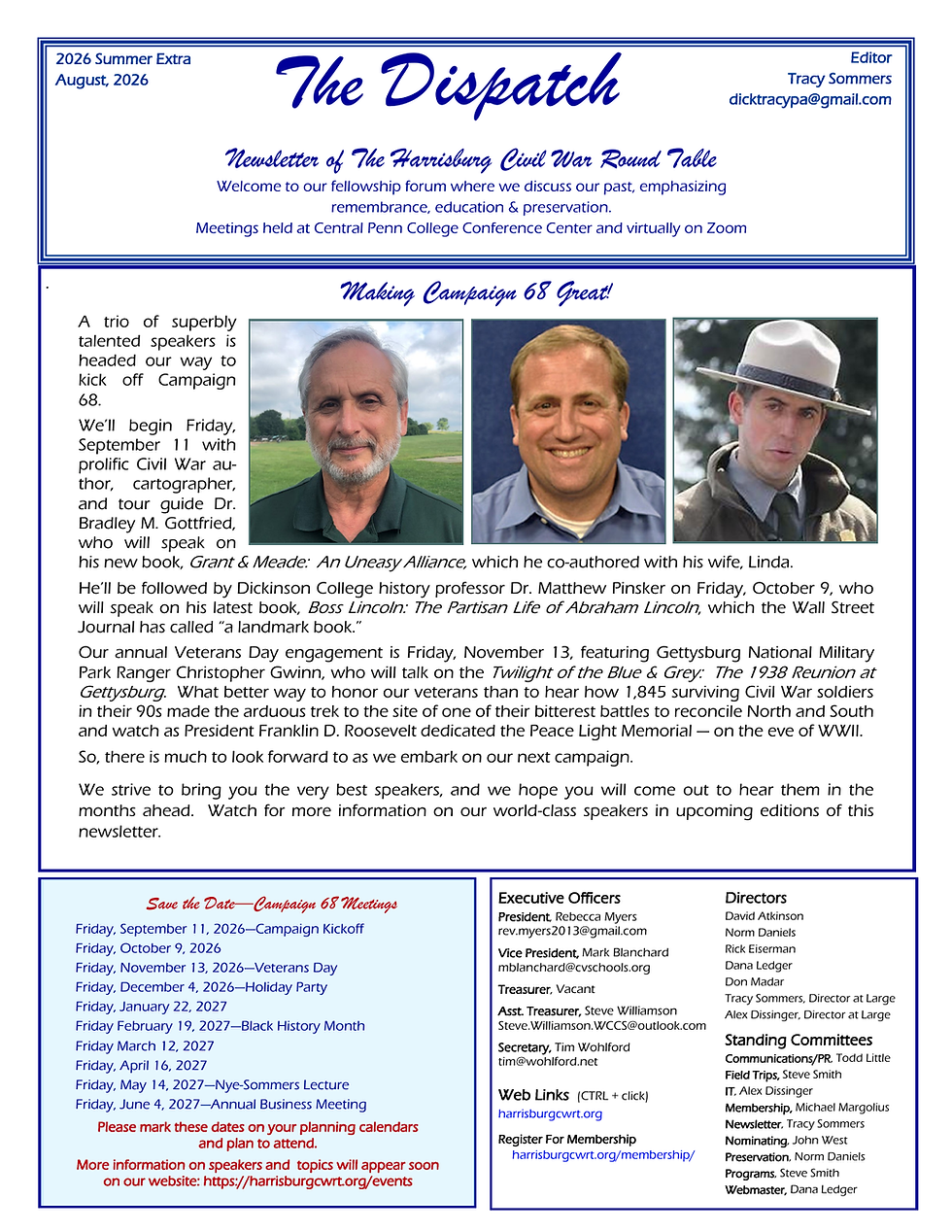 August 2026 Newsletter
