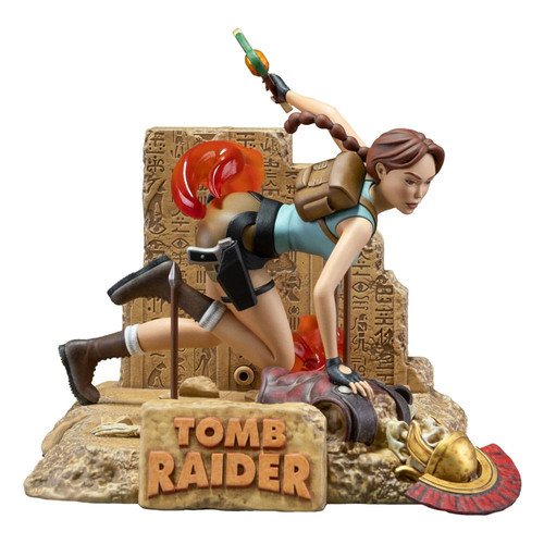WETA Tomb Raider 1996 PVC Statue Lara Croft Classic Era 17 cm