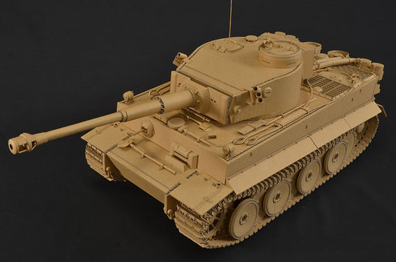 清水ホビーショー】ダンボール戦車ご紹介（4）Ⅳ号戦車H型／ティーガー