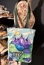 Thumbnail: LOTR Watercolor Sew Along (Lucy Tote)