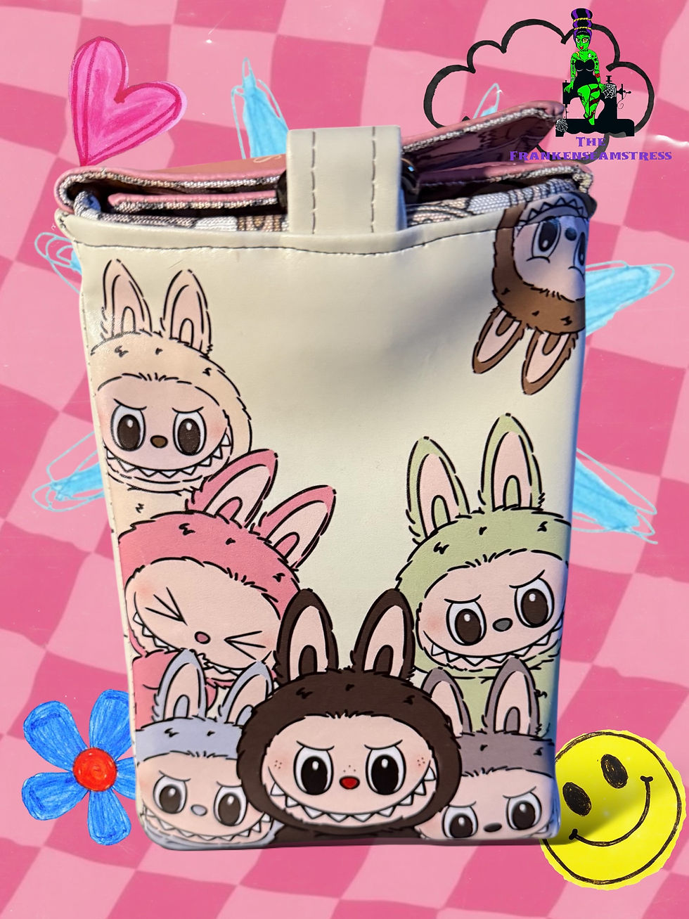 Thumbnail: Muted Fuzzy Monsters Sew Along (Meg Crossbody)