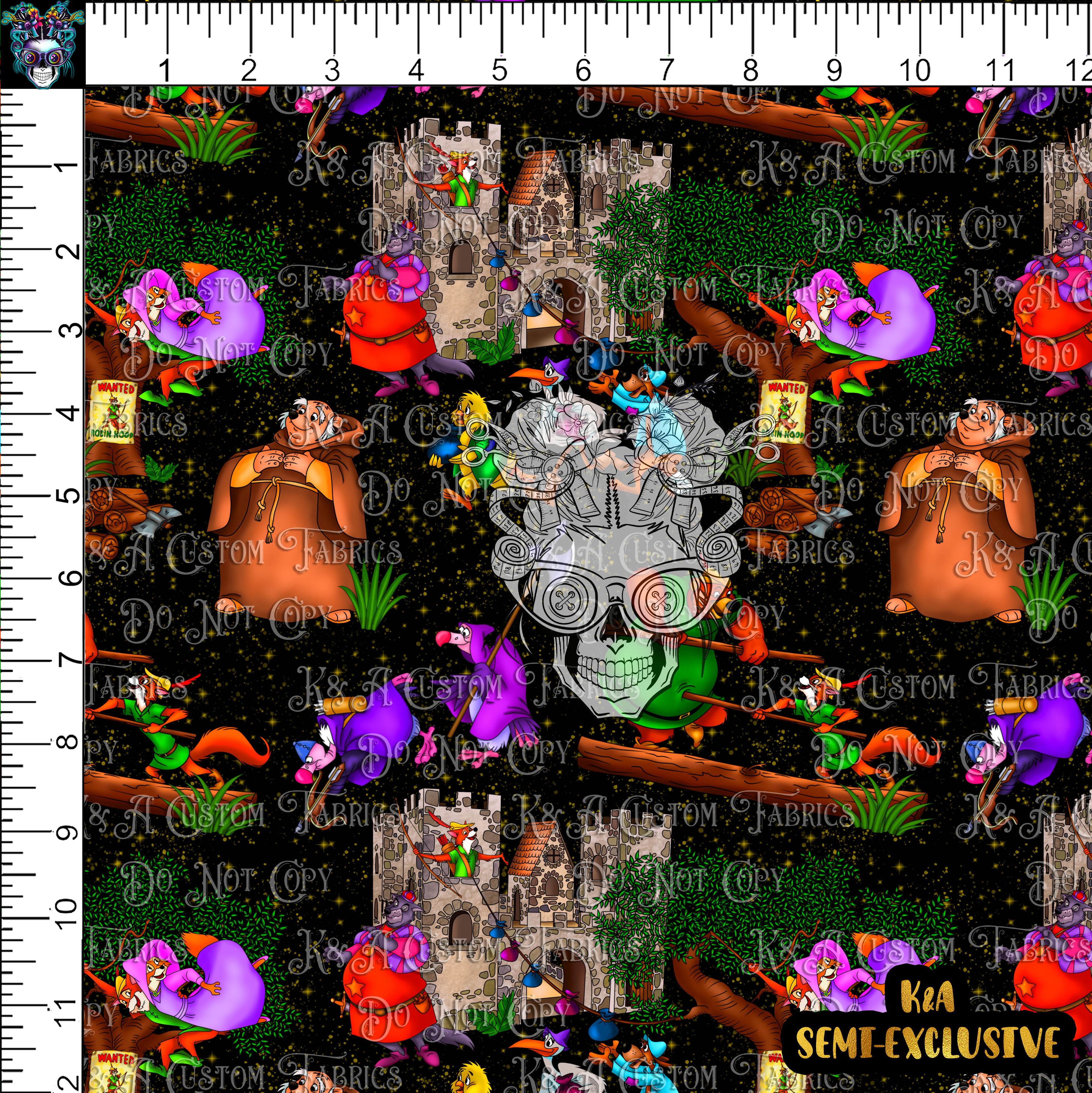 Oo-De-Lally Scenes Black