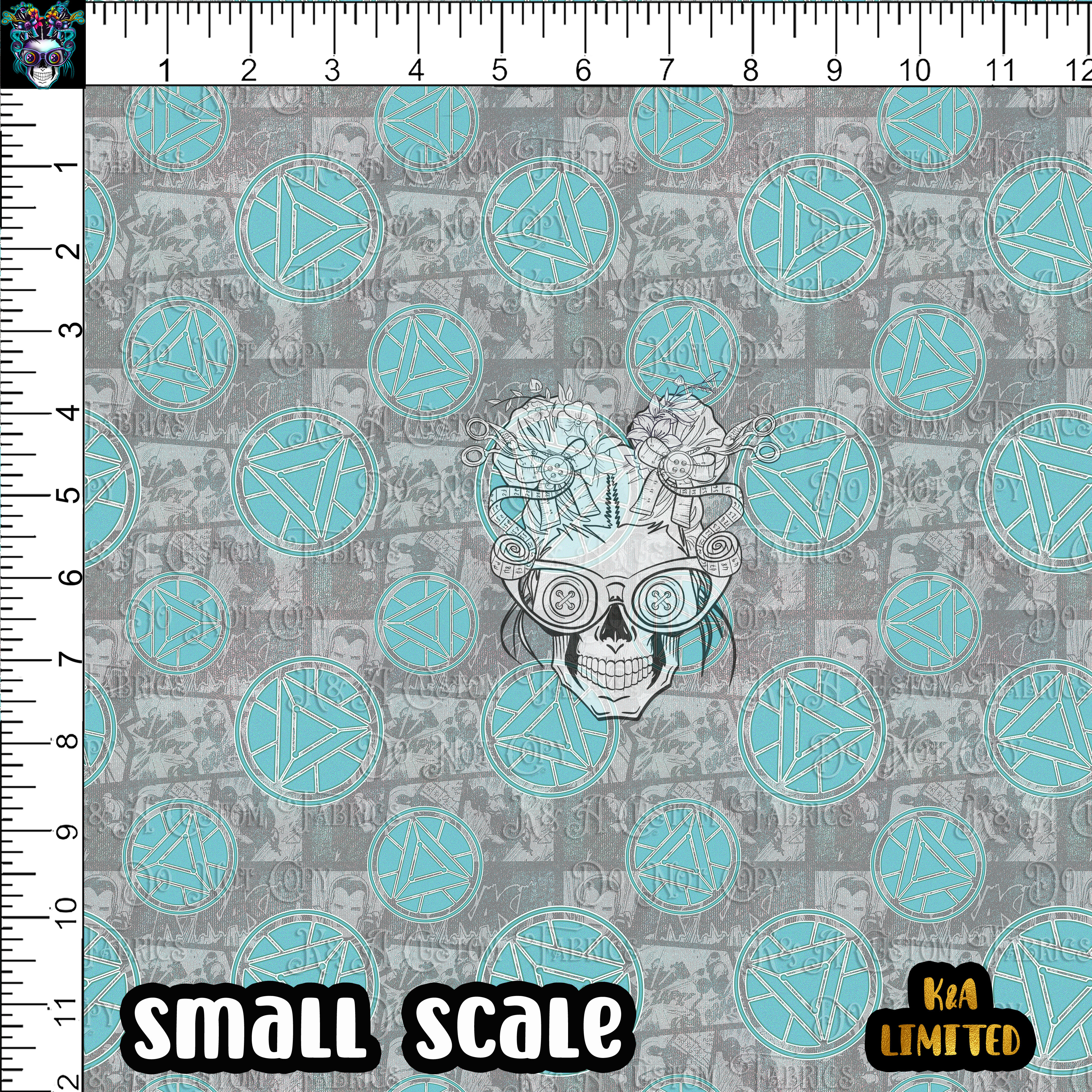 Experimental Heros-Iron Defender Comic Teal Coord