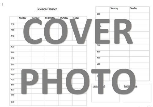 weekly revision planner school time weekly revision timetable