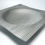 Thumbnail: A rectangle dish with an indent at the centre.  Made from a sheet of aluminium and folded into corrugated shape.