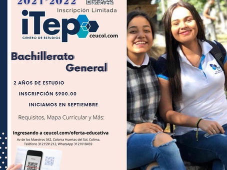 Bachillerato General | RVOE SE-011-2016-EMS | C.C.T. 06PBH0057N