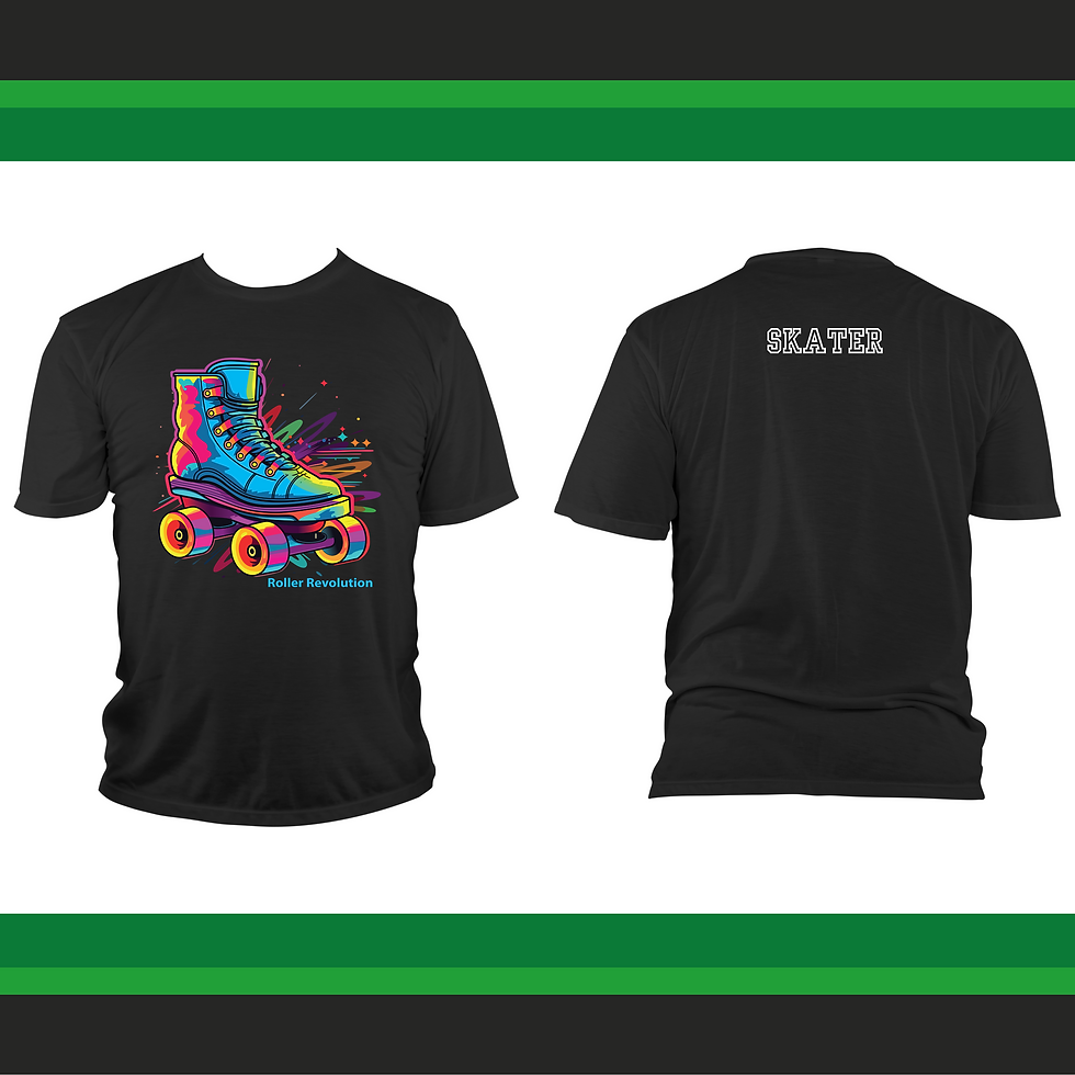 Thumbnail: Roller Revolution Electric Skate Tee - Black