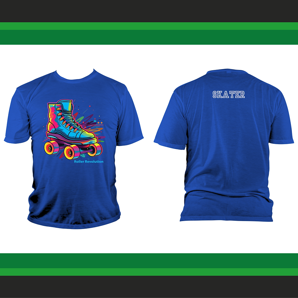 Thumbnail: Roller Revolution Electric Skate Tee - Black