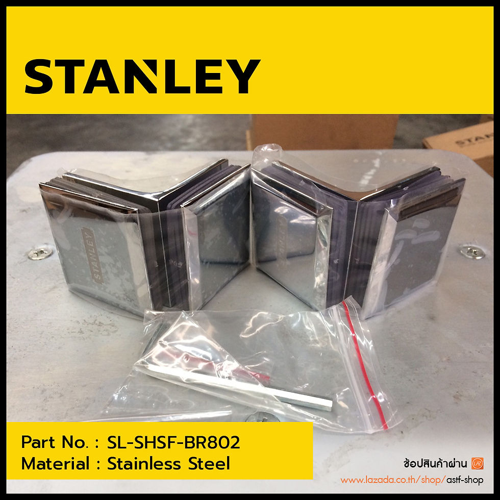 Thumbnail: ตัวหนีบกระจกต่อกระจก ผิว Polished [SL-SHSF-BR802] STANLEY