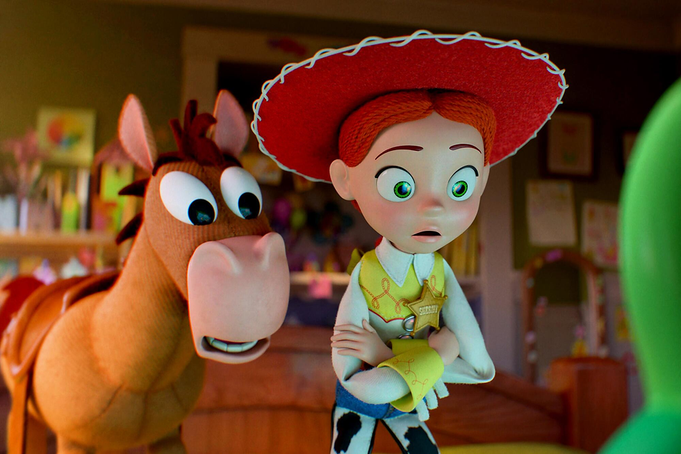 A scene from the animated movie “Toy Story 5.” (Disney / Pixar)