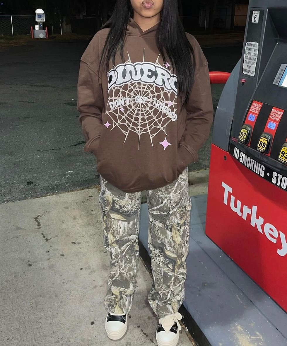 DONT GET TRAPPED HOODIE [BROWN]