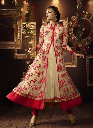 long anarkali pattern