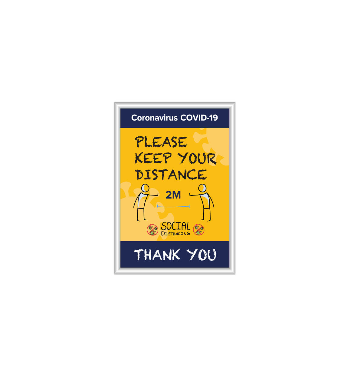 School clip-in frame with poster - pack of six