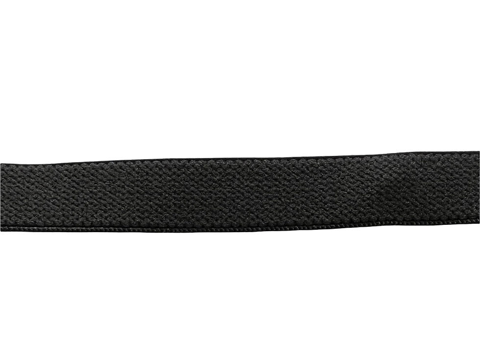 Woven Wool Elastic Bands for Wigs - Black