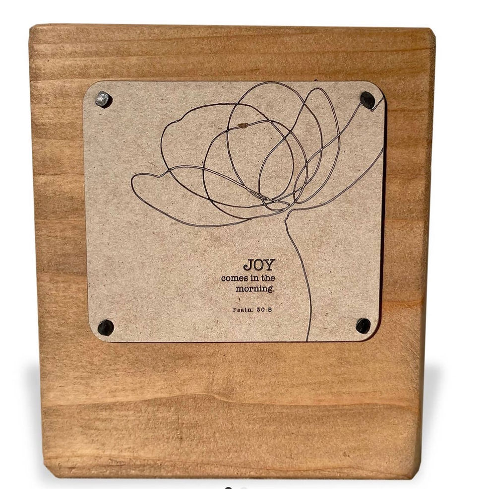 Thumbnail: Inspirational Block Shelf Decor