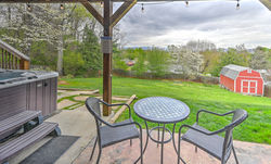 Lower level patio bistro table