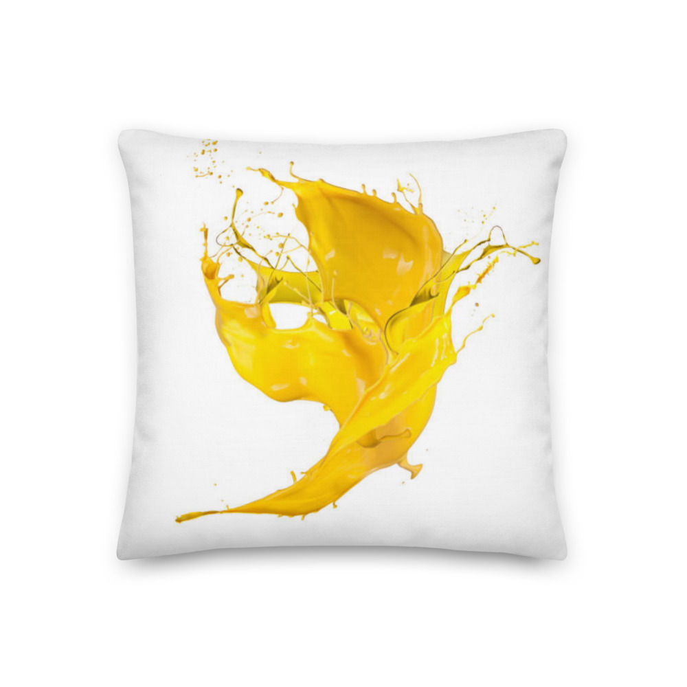 Splash Of Yellow Premium Pillow