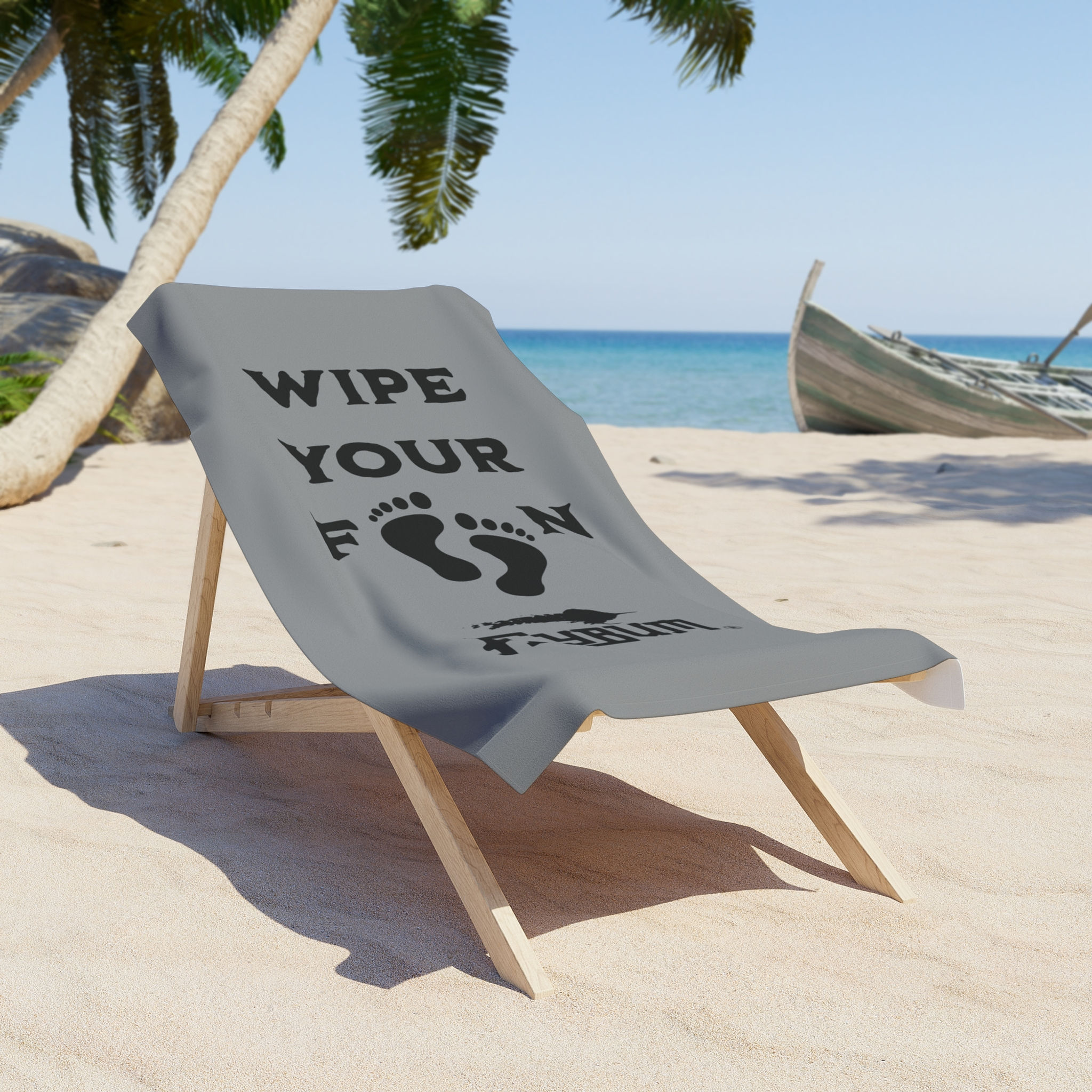 Wipe Your F'N Feet boat towel