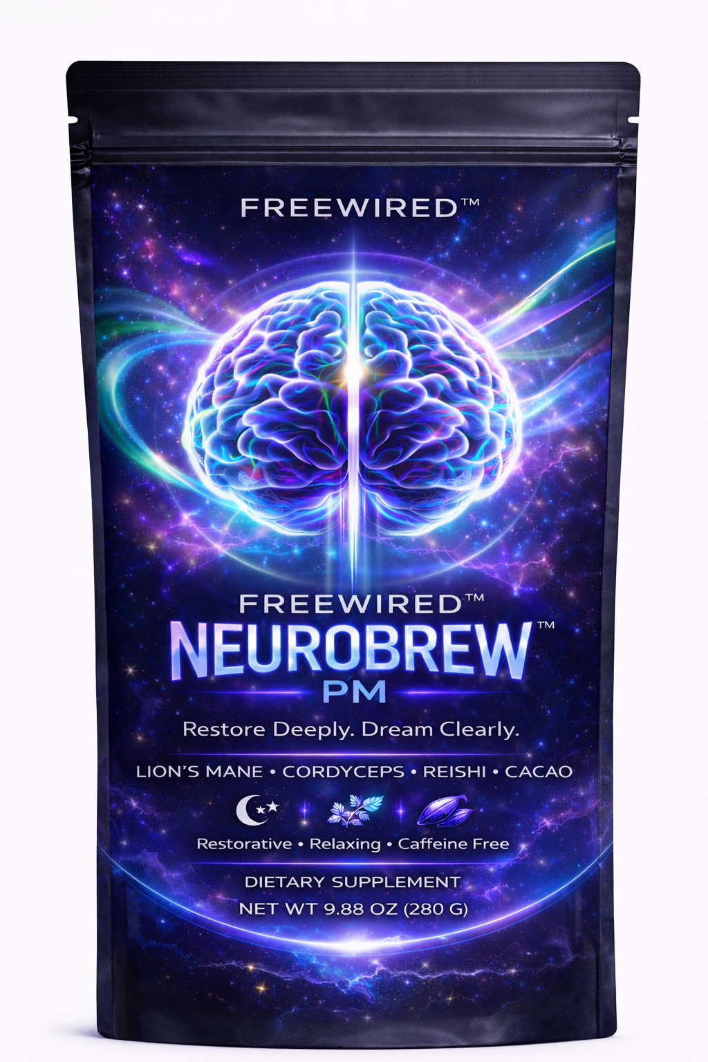 NEUROBREW™ PM the world’s first true mental-recovery cacao drink