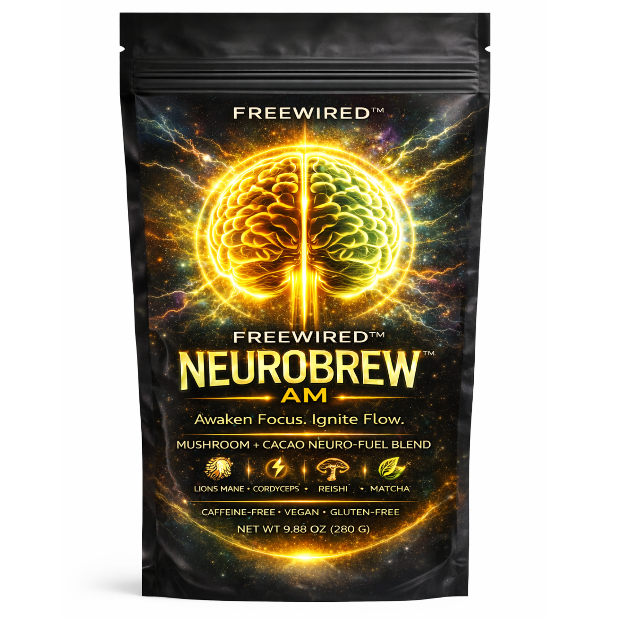 NEUROBREW™ AM — Mushroom Cacao Neuro-Fuel