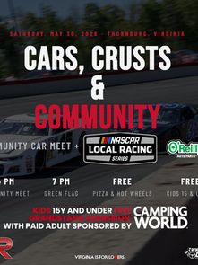 Cars Crusts & Community Night at The Races