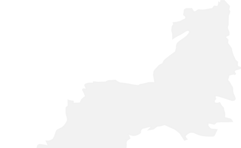 South West UK map