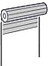 Roller garage door icon