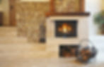 Fireplace in living room