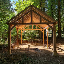 Wooden Gable Roofed Gazebo