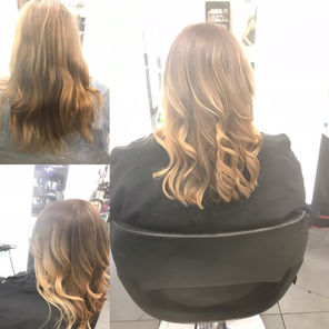 Blonde Hair Styled Curly