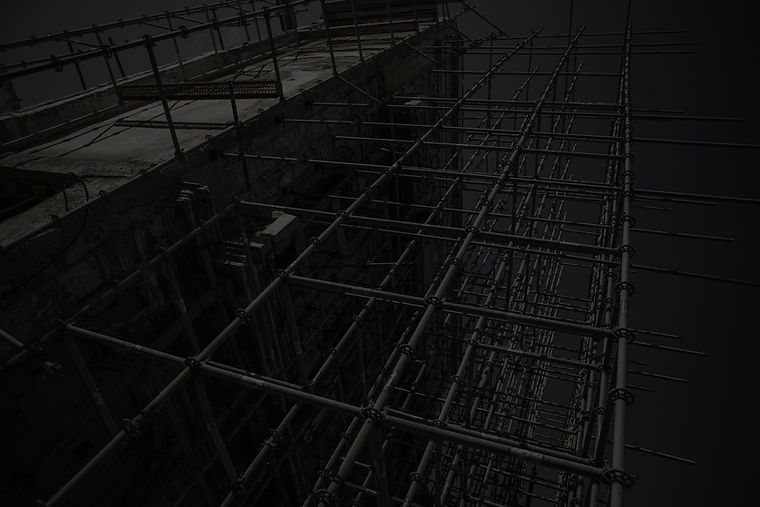 Dark image of Scaffolding
