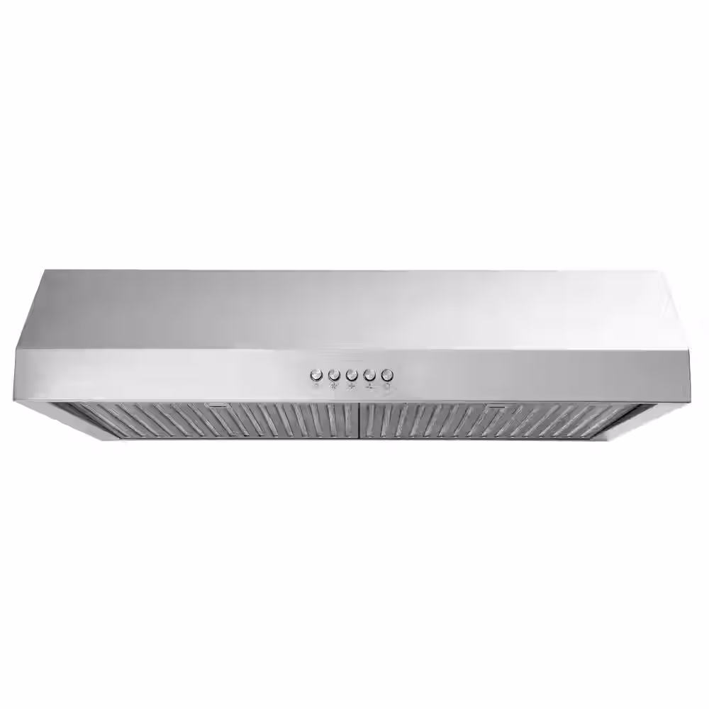 30 in. 320CFM Convertible Under Cabinet Range Hood in Stainless Steel