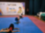 Participants performing yoga at Sansad Khel Mahotsav 2025.