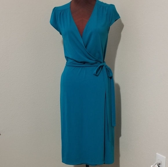 Thumbnail: Teal Blue Wrap Dress