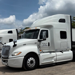 A truck owned by EB Infinity