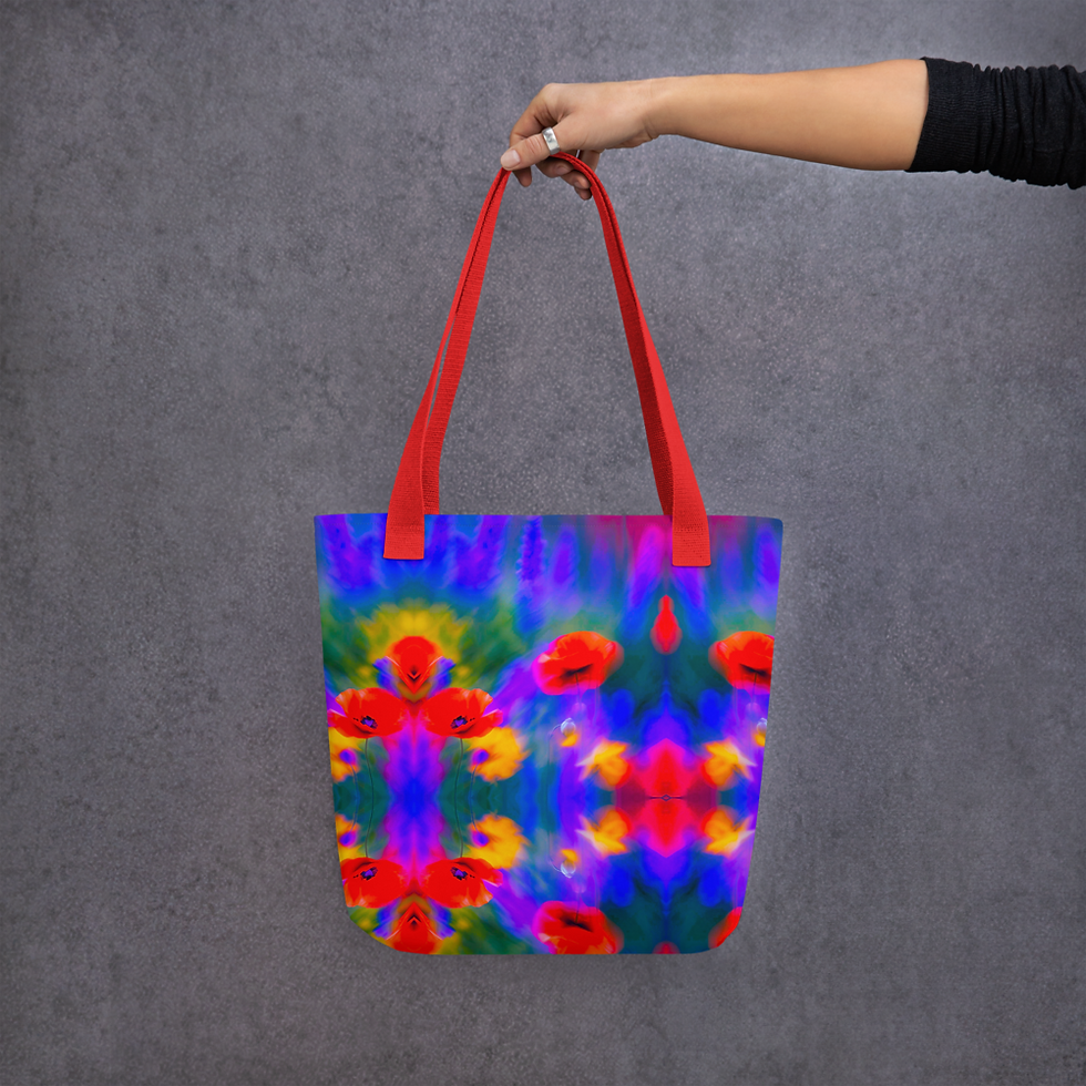 Thumbnail: Vibrancy Collection ALL OVER PRINT Tote bag