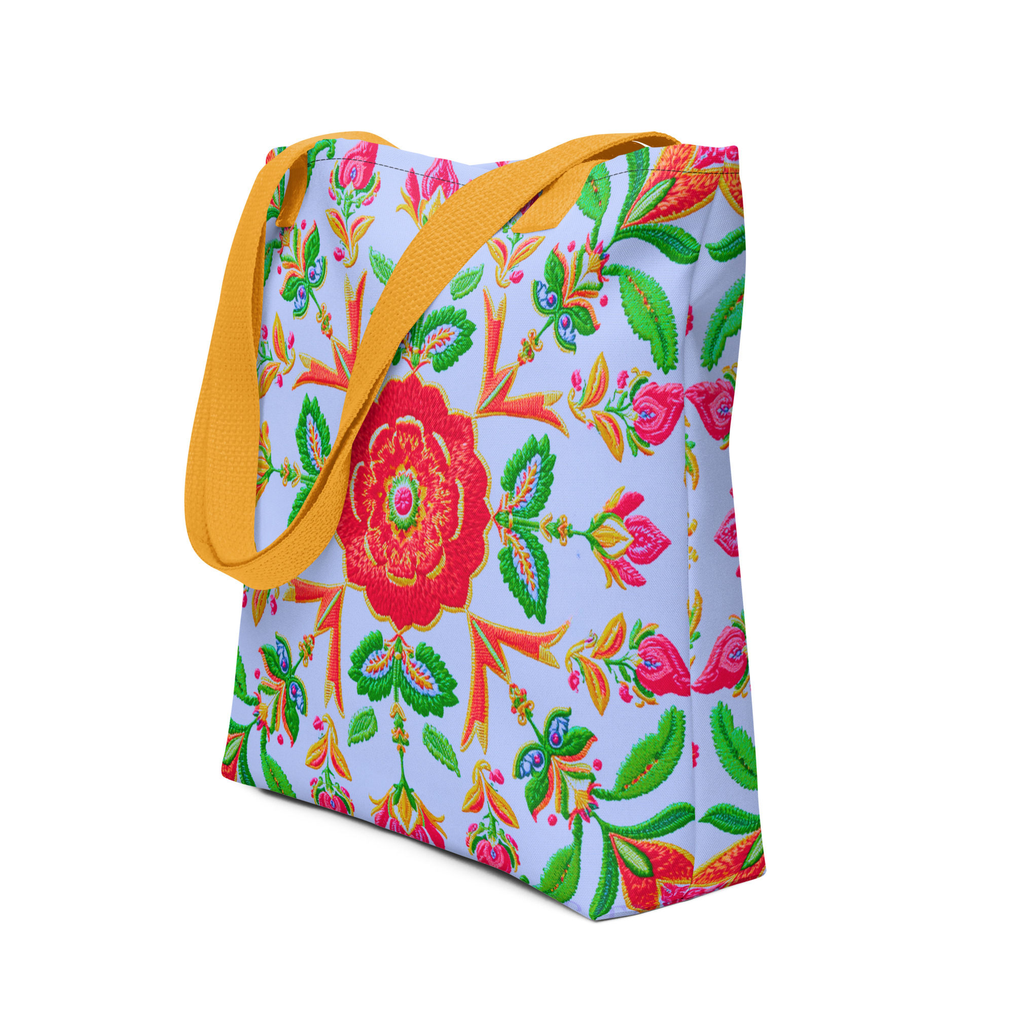 Summer blooms crochet effect Totebag