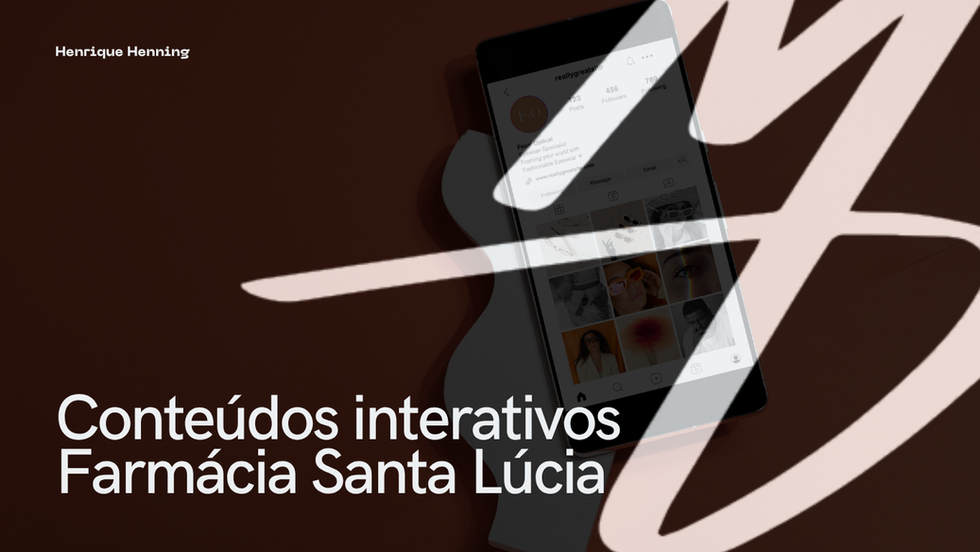 Conteúdos interativos  - Farmácia Santa Lúcia