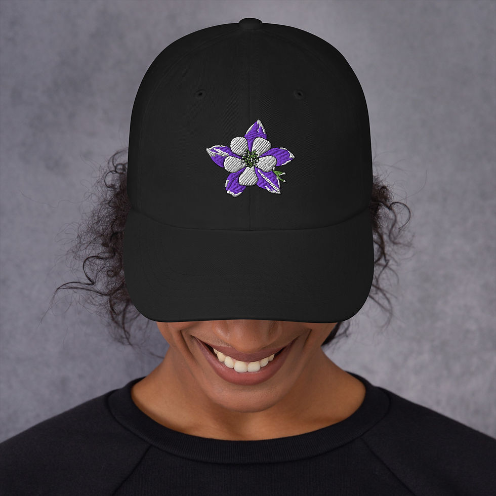 Classic Hat: Embroidered Columbine
