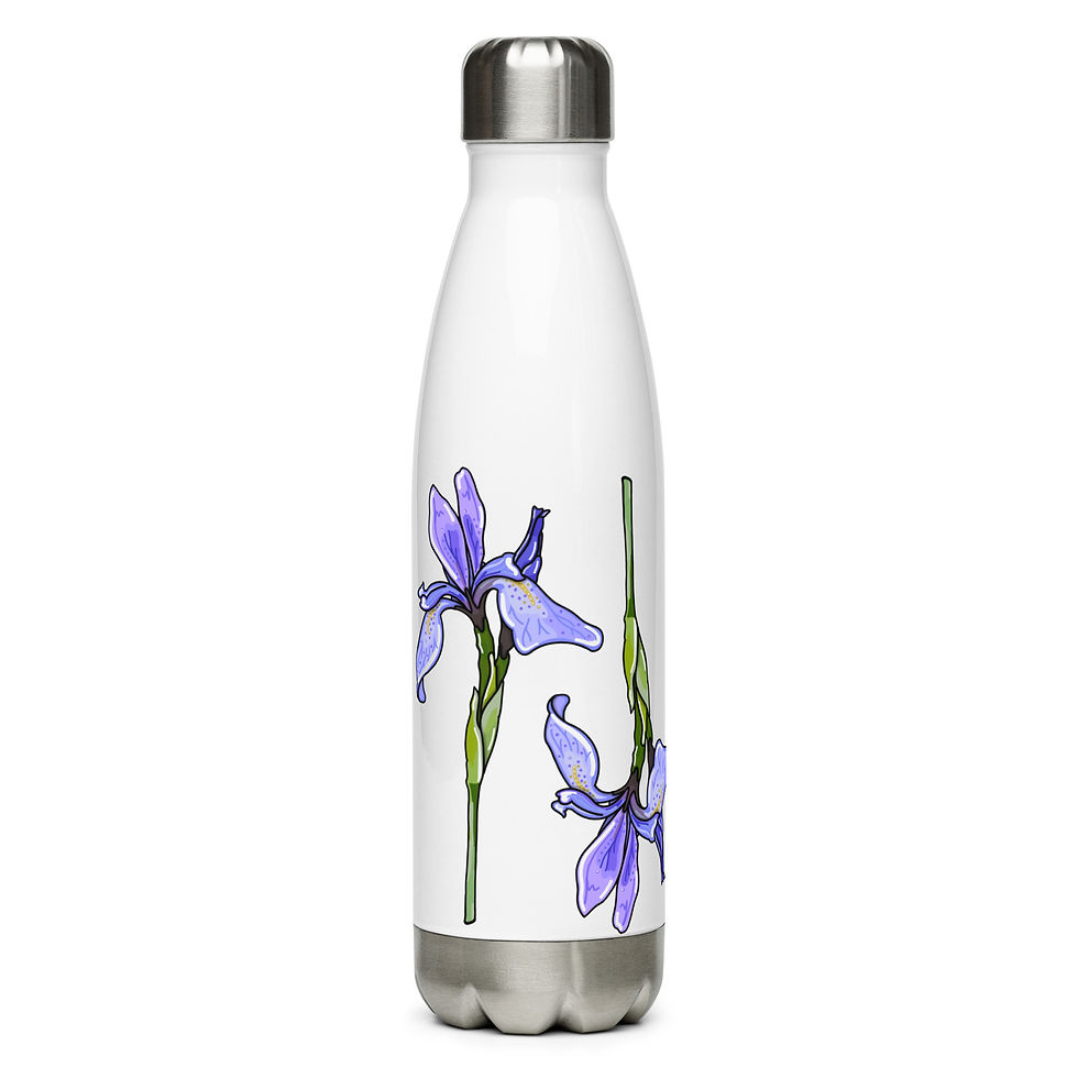 Thumbnail: Stainless Steel Bottle: Rocky Mountain Iris