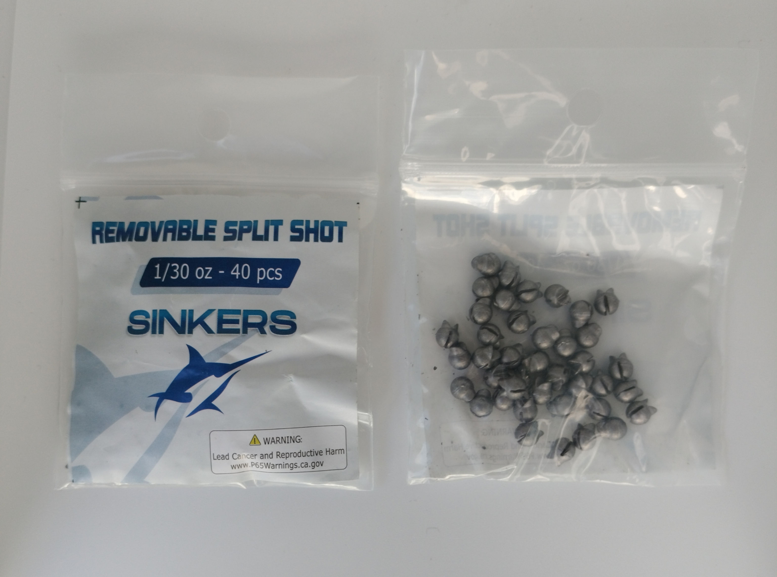 removable split shot fishing weight sinkers sinkers.com