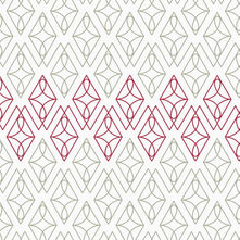 Line drawing of Diamond Loops panto