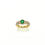 Thumbnail: Emerald and Diamond Ring in 18K Gold
