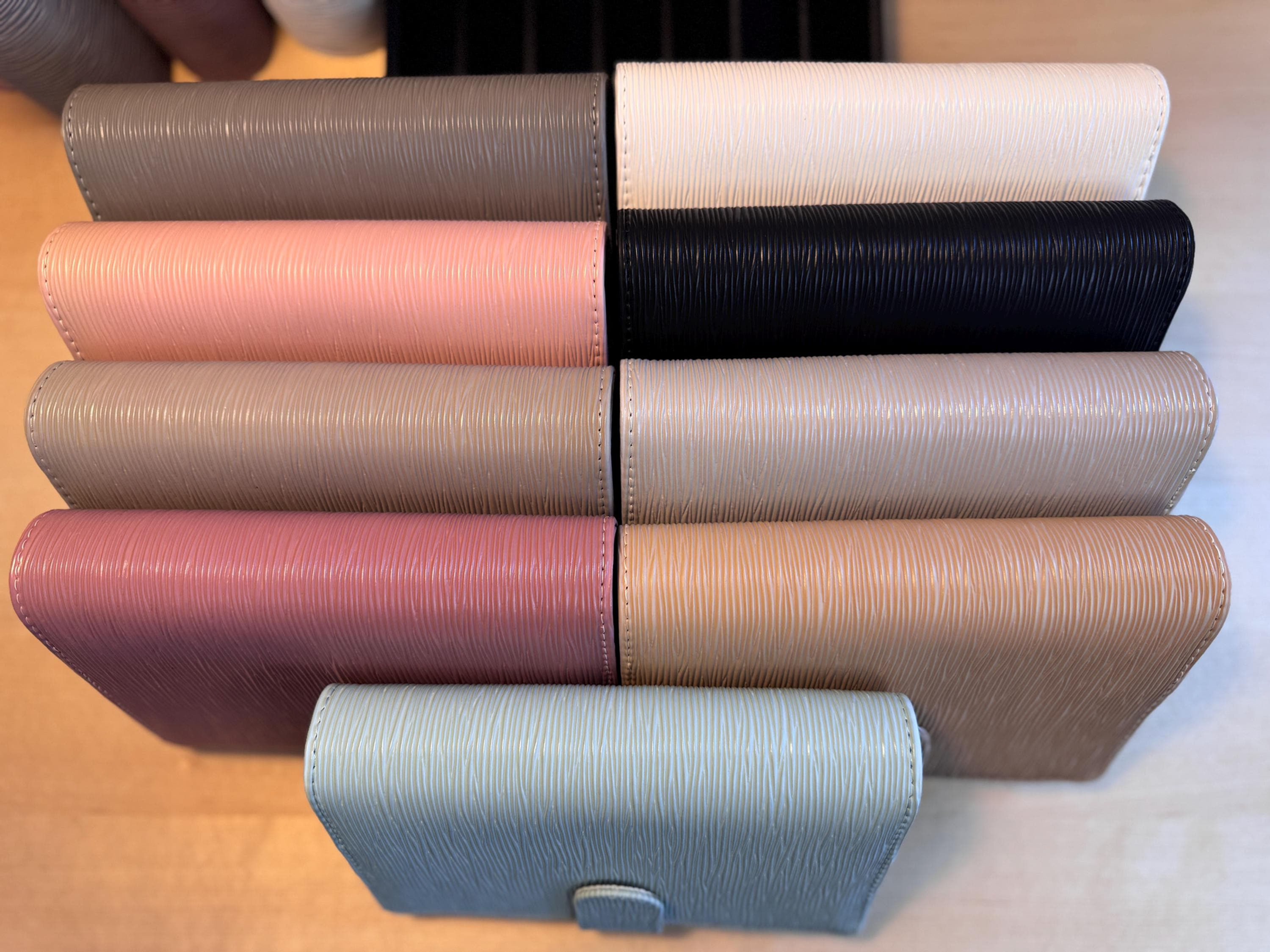 A6 Saffiano Budget Binder. Buckle Close. Wallet. Budget Organizer.