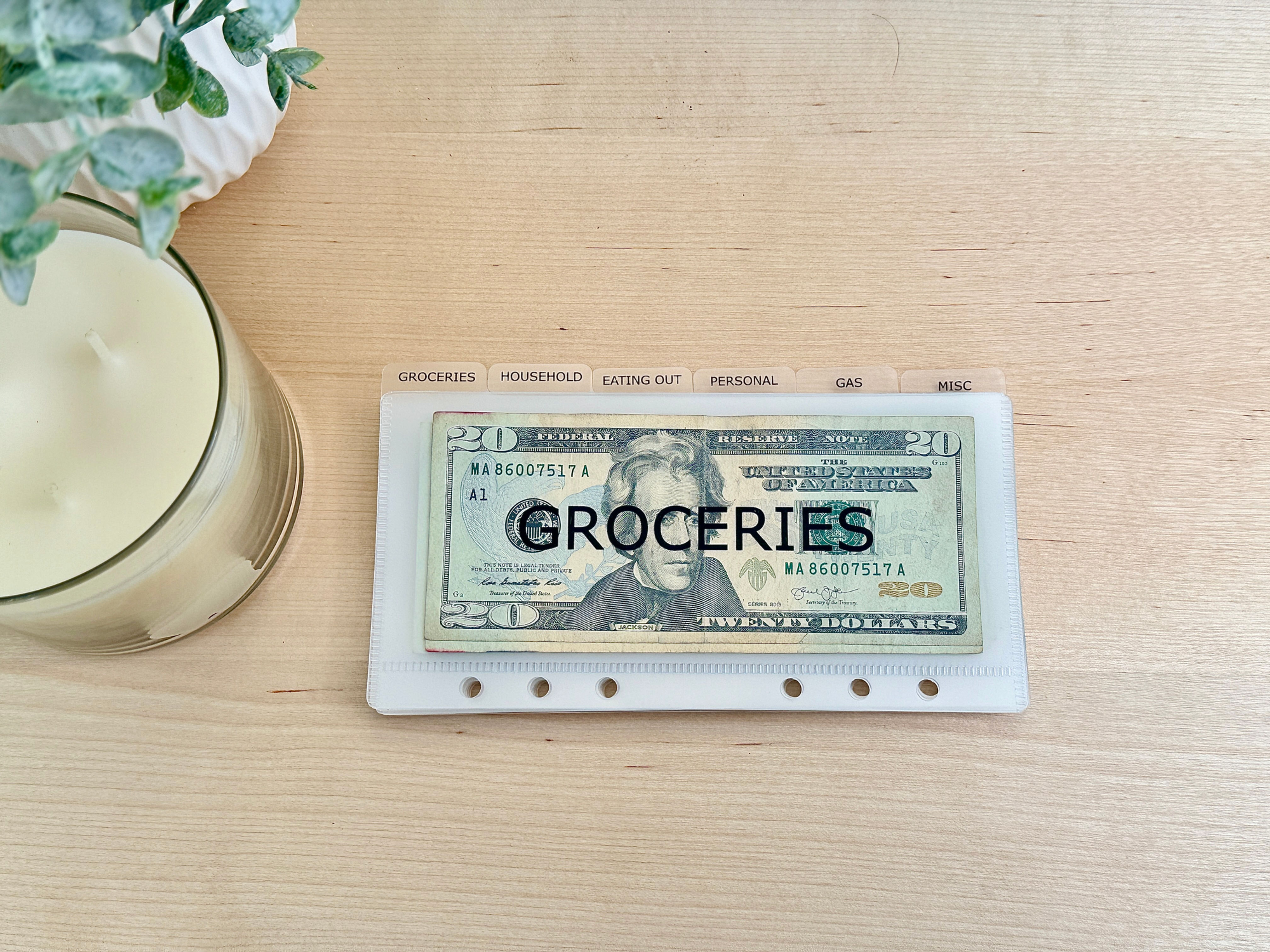 Cash Envelopes I A7 and A6 Envelopes I Cash Stuffing Tabbed Envelopes