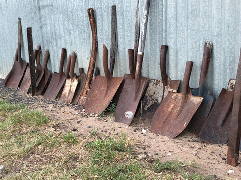 Rusty Shovel Heads 